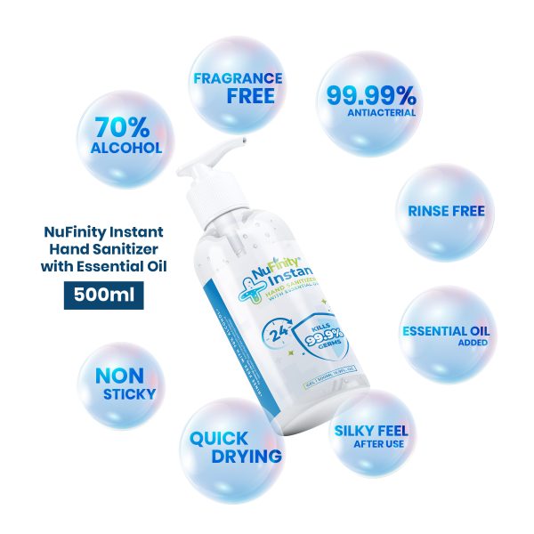 NuFinity® Instant Sanitizer with Essential Oil 500ml