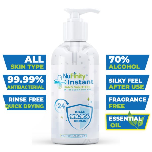 NuFinity® Instant Sanitizer with Essential Oil 500ml