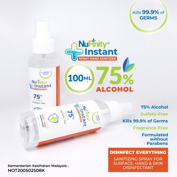 NuFinity® Instant Sanitizer Spray 100ml